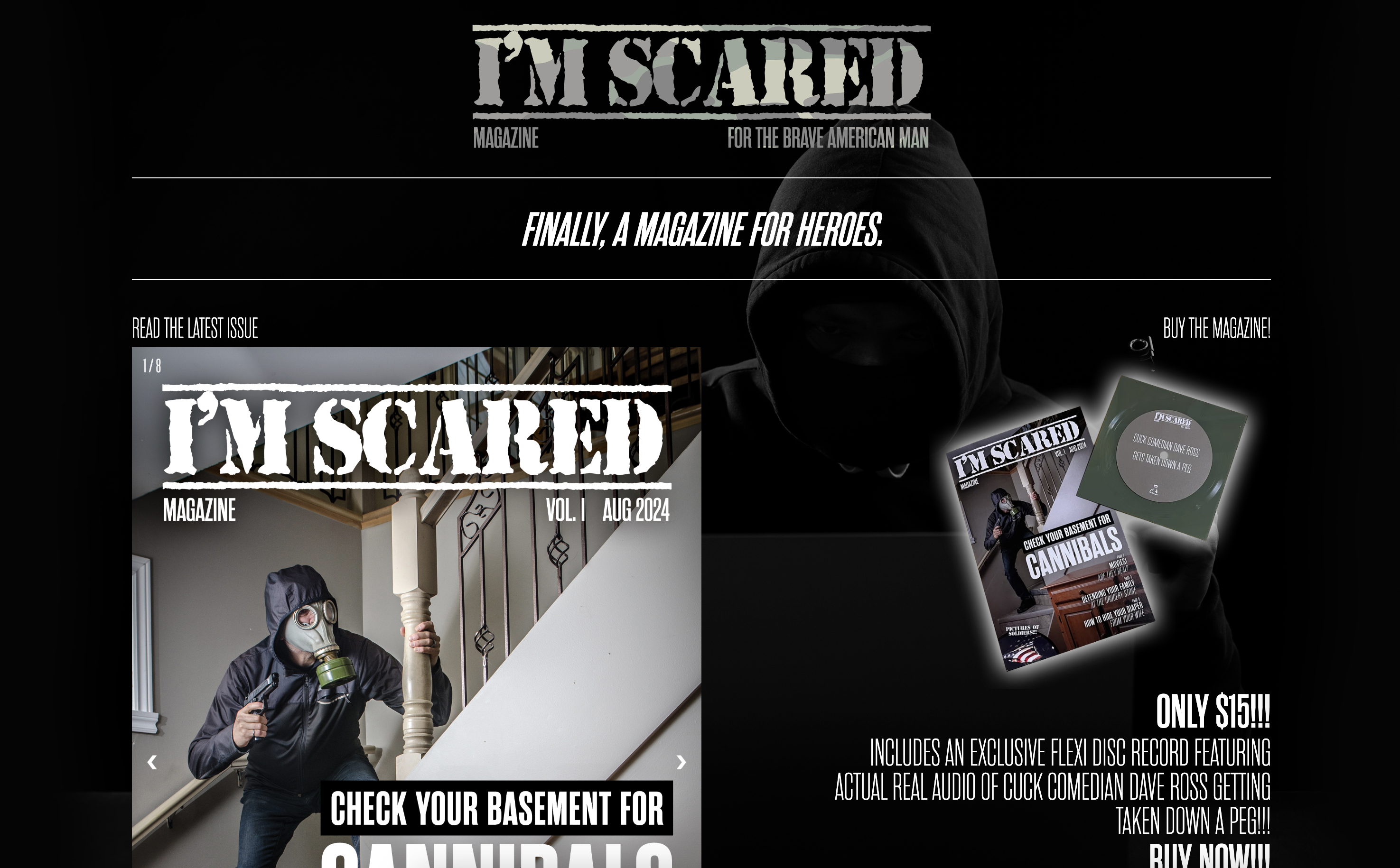 I'm Scared Magazine Website by Dave Ross